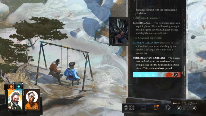 Such situations may be undesirable, as you may "waste" a part of the day that you could have used for something more fruitful - Disco Elysium: How to time? - FAQ - Disco Elysium Guide