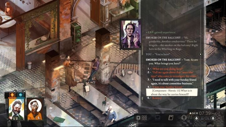 Visit the cafe in Whirling-in-Rags - Disco Elysium: Take on La Responsabilite - walkthrough - Political tasks - Disco Elysium Guide