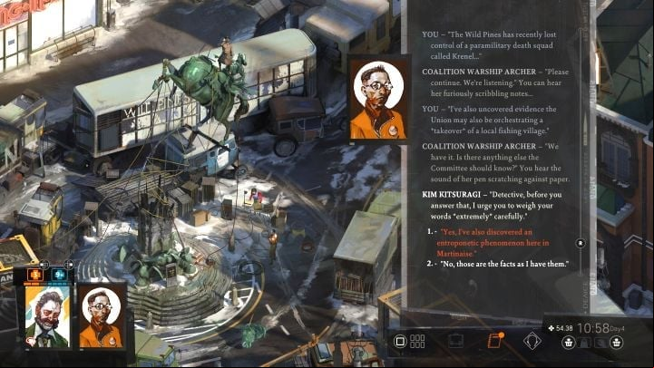 ing it will cause Harry to send a warning to the Coalition about the situation in Martinaise and the need to intervene - Disco Elysium: Take on La Responsabilite - walkthrough - Political tasks - Disco Elysium Guide