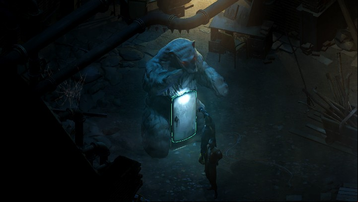 The Ice Bear Fridge is placed in the center of this room - Disco Elysium: Where is The Ice Bear Fridge? - FAQ - Disco Elysium Guide