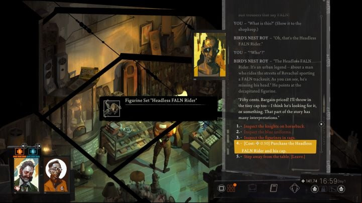 Buy it for 0 - Disco Elysium: Offer figurines to Dolores Dei - walkthrough - Other - Disco Elysium Guide