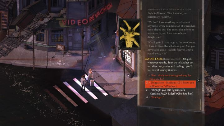 If you have previously purchased the Headless FALN Rider figurine set, you can hand it over to Dolores - Disco Elysium: Offer figurines to Dolores Dei - walkthrough - Other - Disco Elysium Guide