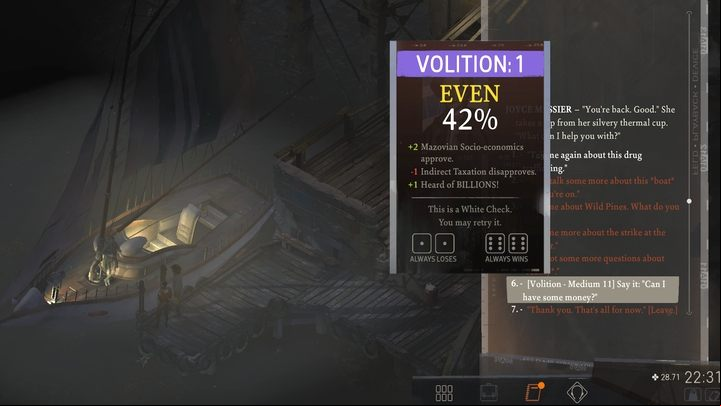 Joyce Messier is staying on a yacht, which is moored northwest of the hostel - Disco Elysium: Pay for damages - walkthrough - Personal - Disco Elysium Guide
