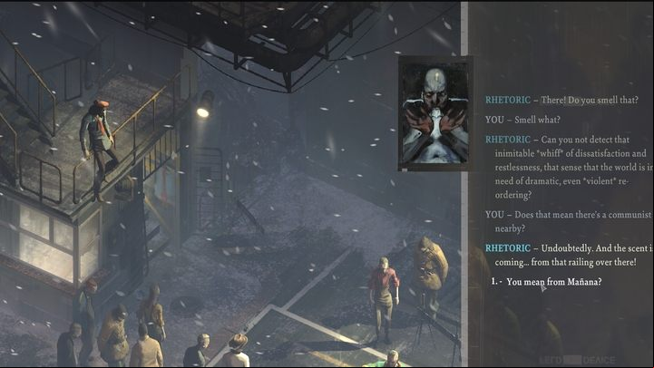 There are two zealous communists in town: you need them to get you to the meeting - Disco Elysium: Get yourself organized - walkthrough - Political tasks - Disco Elysium Guide