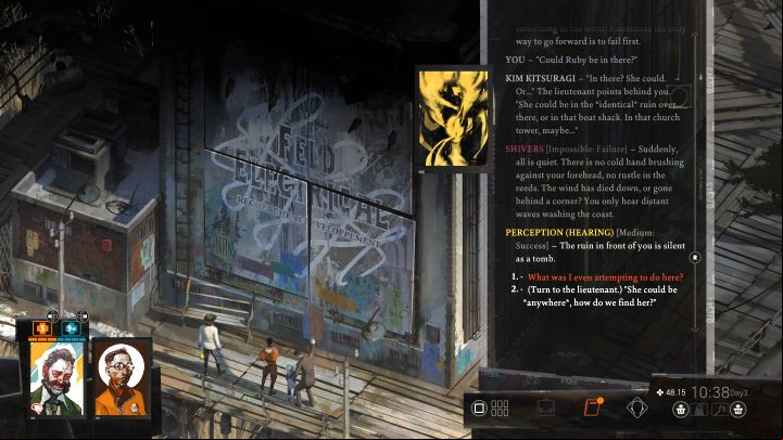 You will search for Ruby through the Ask about Ruby in the village task - Disco Elysium: Look for Ruby on the coast - walkthrough - Ruby and the shooter - Disco Elysium Guide