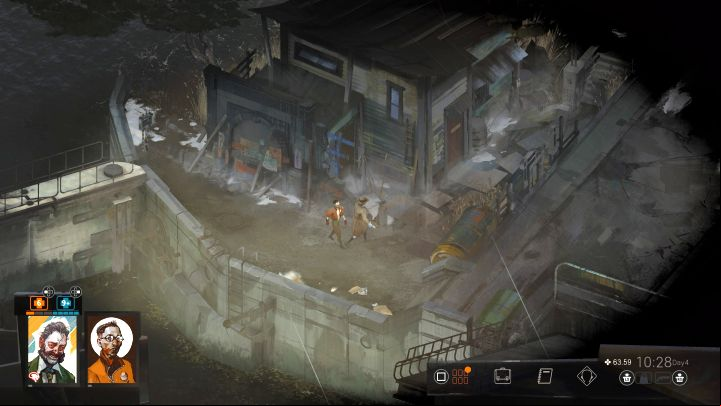 Leave the Feld building and head back to the Whirling-in-Rags - Disco Elysium: Return to the Whirling-in-Rags - walkthrough - Ruby and the shooter - Disco Elysium Guide