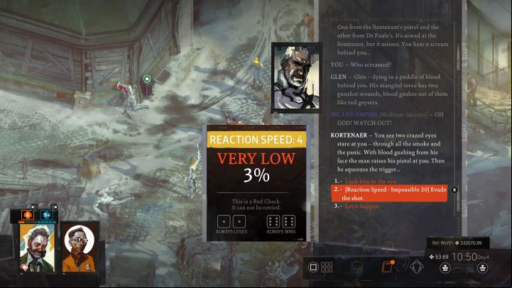 The third step is Kortenaer' - Disco Elysium: Return to the Whirling-in-Rags - walkthrough - Ruby and the shooter - Disco Elysium Guide