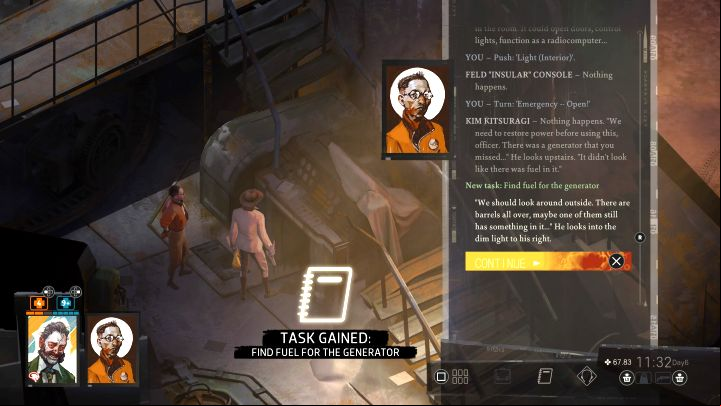 This quest takes place on the Island - to get access to this final location of the game, you need to complete the Go to the Island task - Disco Elysium: Find fuel for the generator - walkthrough - Ruby and the shooter - Disco Elysium Guide