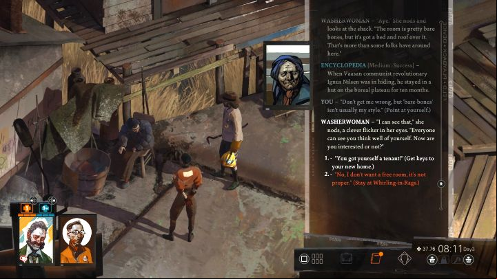 2 - Disco Elysium: How not to pay for a night in Whirling-in-Rags? - FAQ - Disco Elysium Guide
