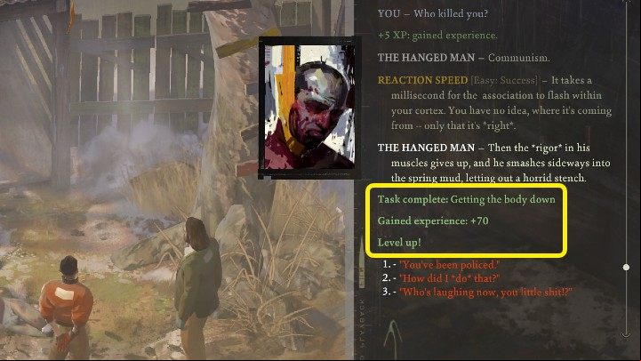 In Disco Elysium, you must earn Experience Points to level up and earn Skill Points - Disco Elysium: Character Development - Basics - Disco Elysium Guide