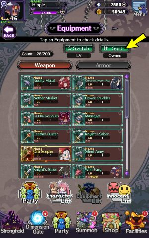 The Equipment List contains Weapons and Armor that you can buy at the Rosen Queen store - Disgaea RPG: Party - Basics - Disgaea RPG Guide