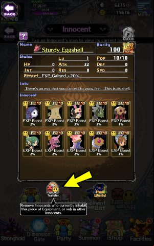 You can freely remove an Innocent from an item and place it into another, as long as that item has free space - Disgaea RPG: Innocent - what is it? - FAQ - Disgaea RPG Guide