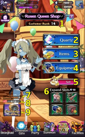 You can increase your customer ranking by purchasing the relevant bills in Facilities - Dark Assembly - Disgaea RPG: Shop - Basics - Disgaea RPG Guide