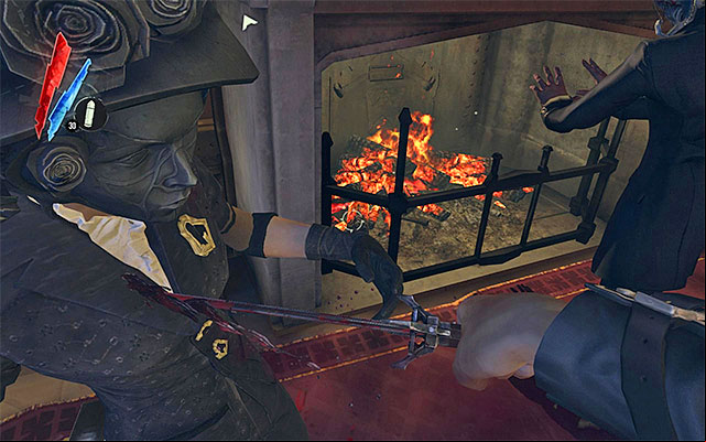 After you determine that it is Esma Boyle that is your target, you need to consider how you would like to eliminate her - Choosing your way of eliminating Lady Boyle - Mission 5 - Lady Boyles Last Party - Dishonored - Game Guide and Walkthrough