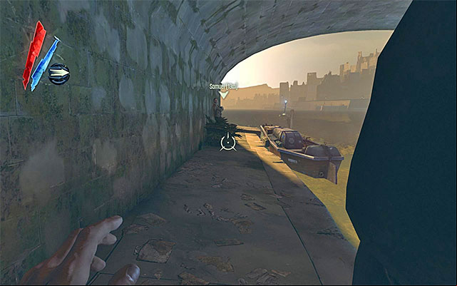 The only thing left here to do, is return to the rendezvous point, but be careful because there are new guards around - Abducting Sokolov - Mission 4 - The Royal Physician - Dishonored - Game Guide and Walkthrough