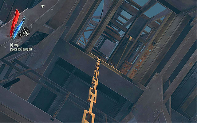 A less obvious variant assumes that you climb up one of the chains hanging around - Reaching the other side of the drawbridge - Mission 4 - The Royal Physician - Dishonored - Game Guide and Walkthrough