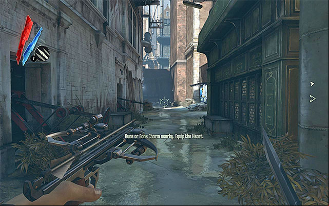 The other variant is to through an alley near the age to the distillery district (the above screenshot) - Reaching Clavering Boulevard - Mission 3 - House of Pleasure - Dishonored - Game Guide and Walkthrough
