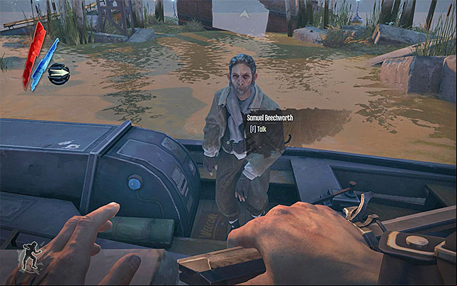 Make sure that you have handled all of your business in the pub and return to your starting point i - Trip to Sokolov's place - The Hound Pits Pub #4 - Dishonored - Game Guide and Walkthrough