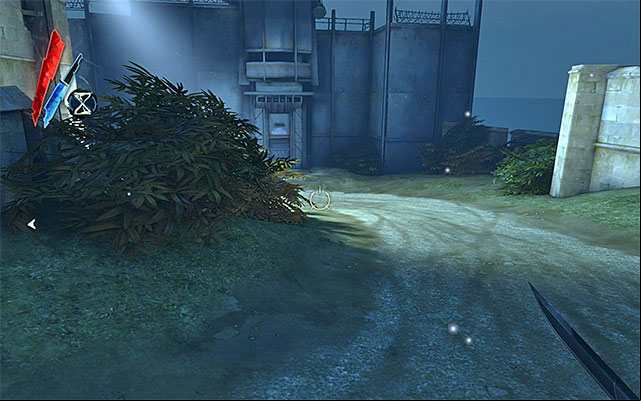 The area to the right of the Dunwall Tower Entrance is quite extensively developed (the above screenshot), but due to the presence of a watchtower and a tallboy, it is difficult to infiltrate it and stay in hiding at the same time - Exploring the area around the Dunwall Tower - Mission 6 - Return to the Tower - Dishonored - Game Guide and Walkthrough