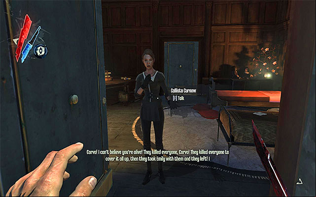 Approach the door and interact with it - Reaching the signal flare use site - Mission 8 - The Loyalists - Dishonored - Game Guide and Walkthrough