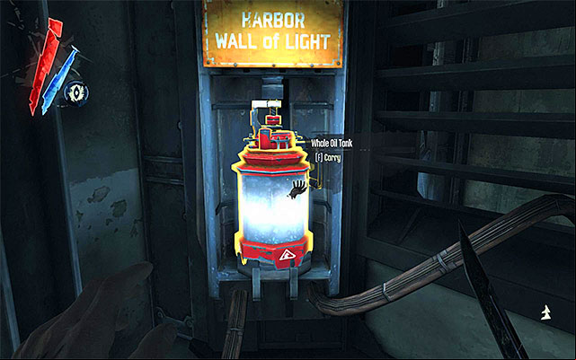 through the tunnel and start climbing after you reach metal balconies - Infiltrating the fort - Mission 9 - The Light at the End - Dishonored - Game Guide and Walkthrough