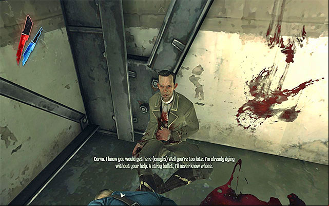 Then, teleport again to cross the hole - Gaining access into the gatehouse - Mission 9 - The Light at the End - Dishonored - Game Guide and Walkthrough