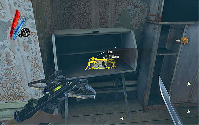 RUNE 4/5 - The rune is in the attic of the Golden Cat club, in one of the rooms - Runes - locations - p. 1 - Collectibles - Dishonored - Game Guide and Walkthrough