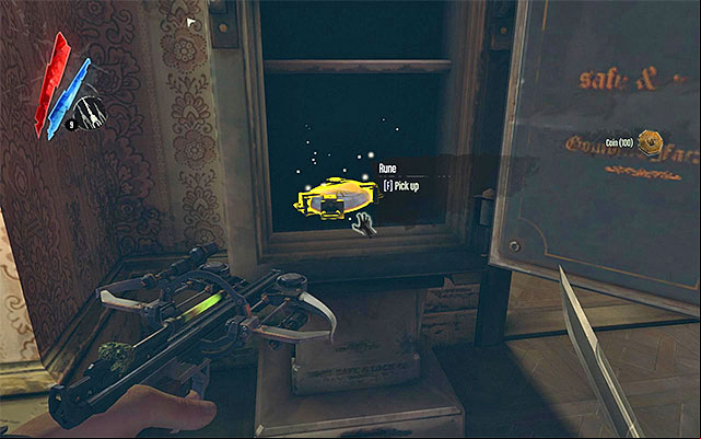 RUNE 2/5 - The rune is inside the safe in Pratchett's apartment - Runes - locations - p. 1 - Collectibles - Dishonored - Game Guide and Walkthrough