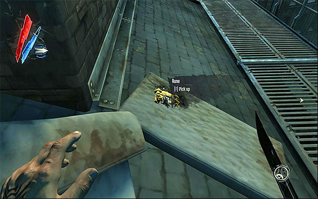 RUNE 3/5 - The rune is on the roof of the tenement located right next to the track - Runes - locations - p. 2 - Collectibles - Dishonored - Game Guide and Walkthrough