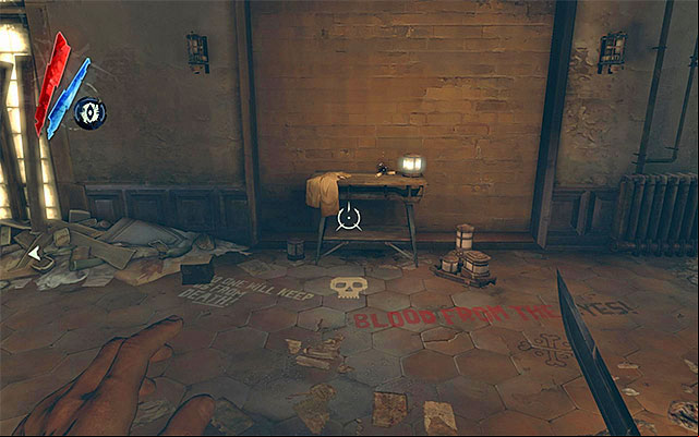 BONE CHARM 1/3 - The charm is in the building neighboring with the waterlock, close to the second enemy outpost (there is a weeper inside that building) - Bone Charms - locations - Collectibles - Dishonored - Game Guide and Walkthrough