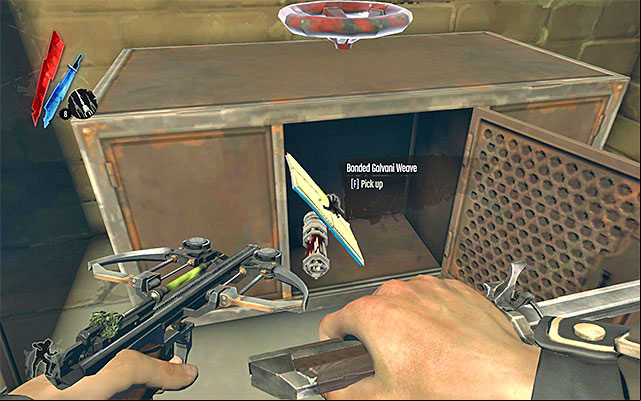 BLUEPRINT 3/3 (Bonded Galvani Weave) - The blueprint is in the workshop in the backyard (behind the Overseer's building) - Blueprints - locations - Collectibles - Dishonored - Game Guide and Walkthrough