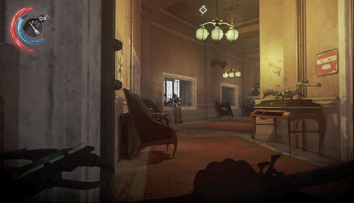 Using Sleep Darts is the safest solution to the situation. - Find Dr. Hypatias office | Mission 3 - Mission 3 - The Good Doctor - Dishonored 2 Game Guide