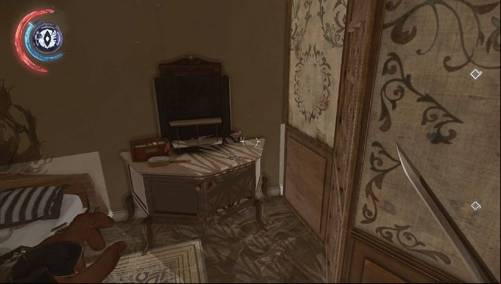 The rune is in the cupboard. - Secrets | Mission 6 - Mission 6 - Dust District - Dishonored 2 Game Guide