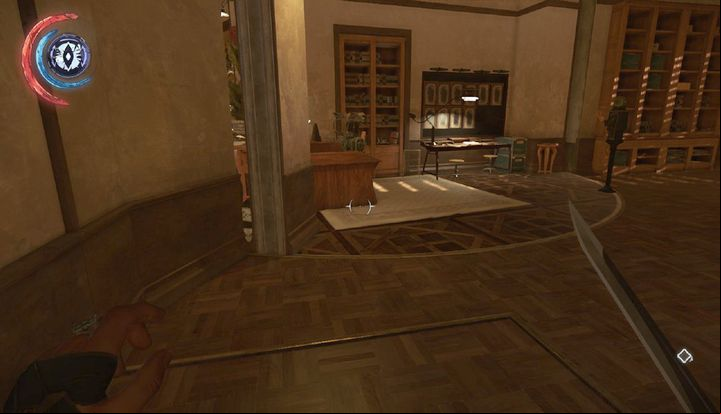 Activate the levers and place yourself in the area shown on the screenshot - Free Anton Sokolov | Mission 4 - Mission 4 - The Clockwork Mansion - Dishonored 2 Game Guide