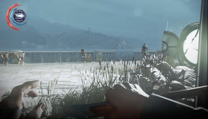 Start with eliminating the enemy located near the railing. - Get back on the Dreadful Wale | Mission 3 - Mission 3 - The Good Doctor - Dishonored 2 Game Guide