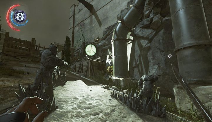 Get to the rooftop of the building on the right. - Get to the Dunwall Tower | Mission 9 - Mission 9 - Death to the Empress - Dishonored 2 Game Guide