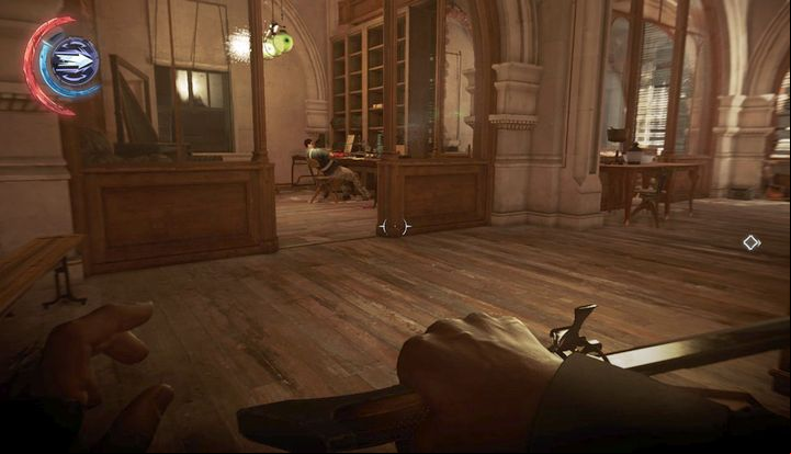 Sleeping on duty? Not a very diligent guard. - Get to the Addermire Institute | Mission 2 - Mission 2 - Edge of the World - Dishonored 2 Game Guide