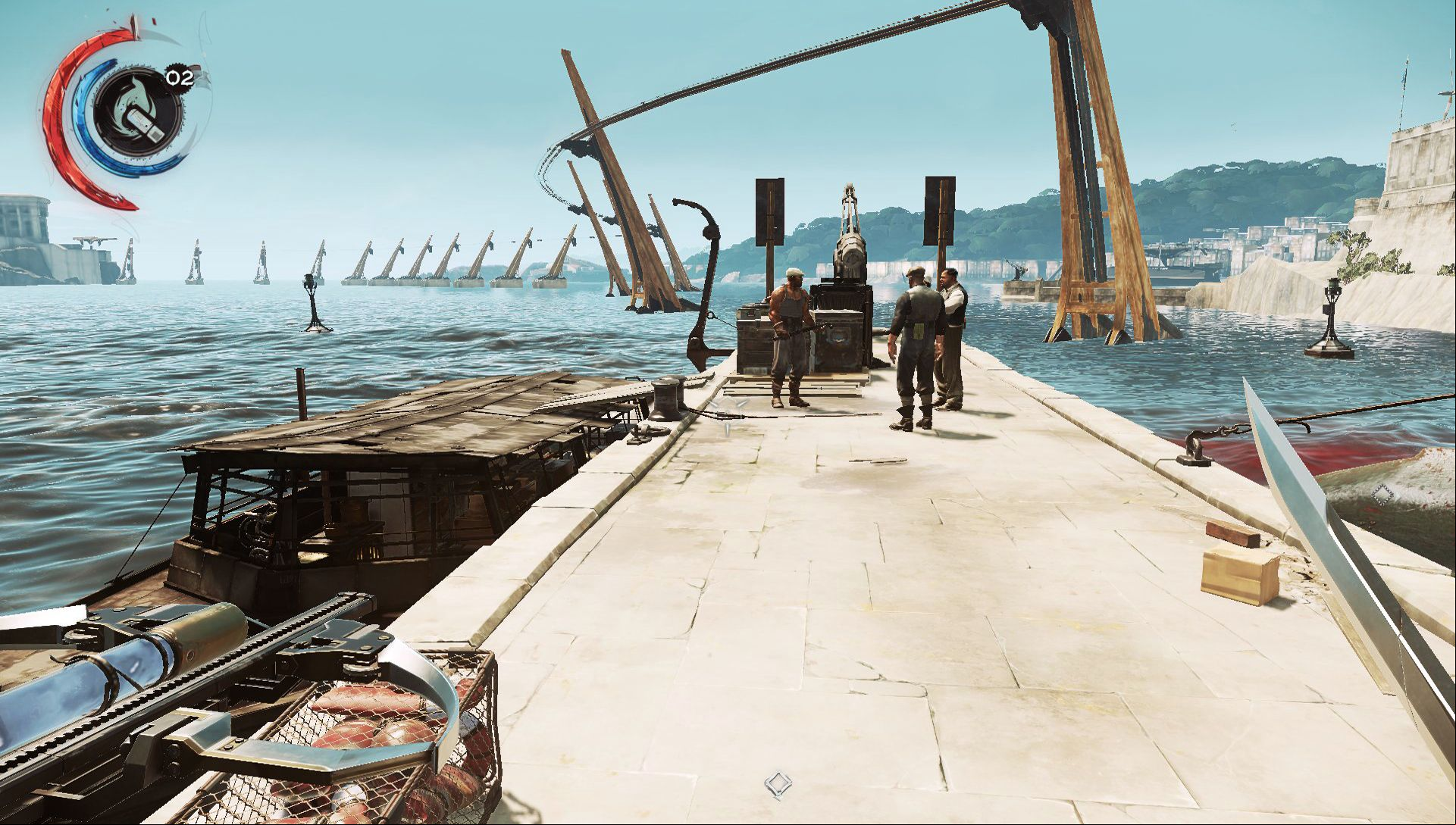 The second audiograph is on a small boat - Secrets | Mission 2 - Mission 2 - Edge of the World - Dishonored 2 Game Guide