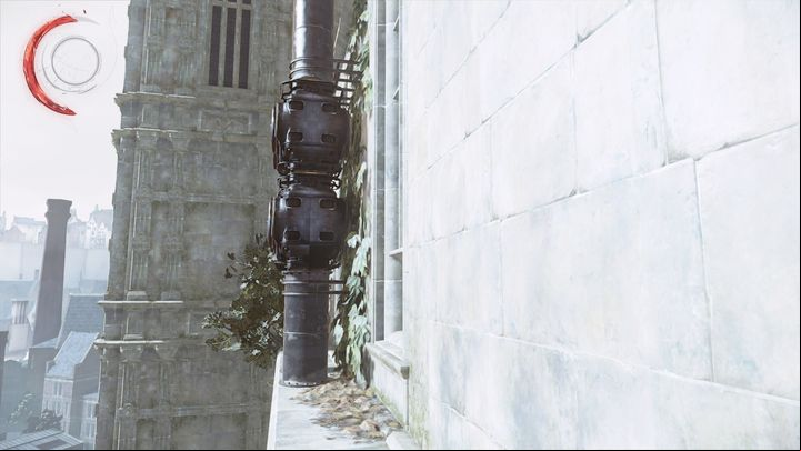 Use the window to get around the obstacle. - Escape from Dunwall Tower | Mission 1 - Mission 1 - A Long Day in Dunwall - Dishonored 2 Game Guide