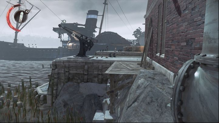 Embark the boat to leave Dunwall. - Escape from Dunwall | Mission 1 - Mission 1 - A Long Day in Dunwall - Dishonored 2 Game Guide