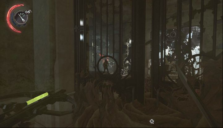 Use a sleep bolt on the Nestkeeper. - Find Aramis Stilton (present) | Mission 7 - Mission 7 - A Crack in the Slab - Dishonored 2 Game Guide