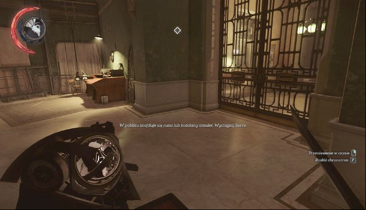 Go under the desk to get to the secret room. - Exploring Siltons | Mission 7 - Mission 7 - A Crack in the Slab - Dishonored 2 Game Guide