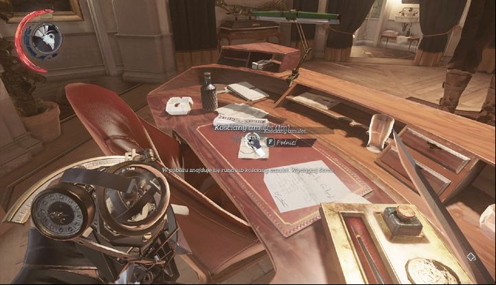 The bonecharm in on the desk of Stiltons new office. - Secrets | Mission 7 - Mission 7 - A Crack in the Slab - Dishonored 2 Game Guide