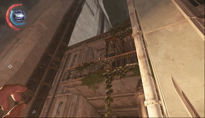 Lean out and jump onto the roof - wait for the right moment to strike (told ya). - Assist the shopkeeper (optional) | Mission 5 - Mission 5 - The Royal Conservatory - Dishonored 2 Game Guide