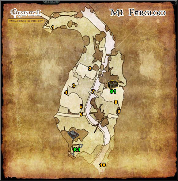 1 - Farglow - Map - M1 - Farglow - Divinity II: Ego Draconis - Game Guide and Walkthrough
