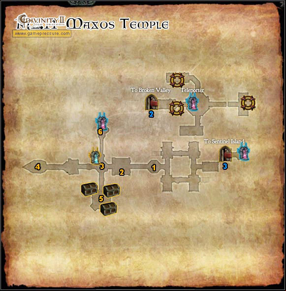 1 - Broken Valley - M2.11 Maxos Temple - Broken Valley - Divinity II: Ego Draconis - Game Guide and Walkthrough