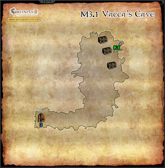 M3 Sentinel Island - Sentinel Island - M3.1 Vacca's Cave - Sentinel Island - Divinity II: Ego Draconis - Game Guide and Walkthrough