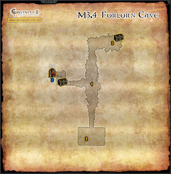 1 - Sentinel Island - M3.4 Forlorn Cave - Sentinel Island - Divinity II: Ego Draconis - Game Guide and Walkthrough