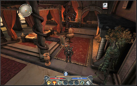 You will find Maxis' scroll, which is needed to enter the Hall, on the table - Throne Room - Main quests - Throne Room - Divinity II: Ego Draconis - Game Guide and Walkthrough