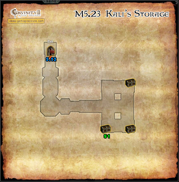 S1 Golden chest - Orobas Fjords - M5.23 Kali's Storage - Orobas Fjords - Divinity II: Ego Draconis - Game Guide and Walkthrough